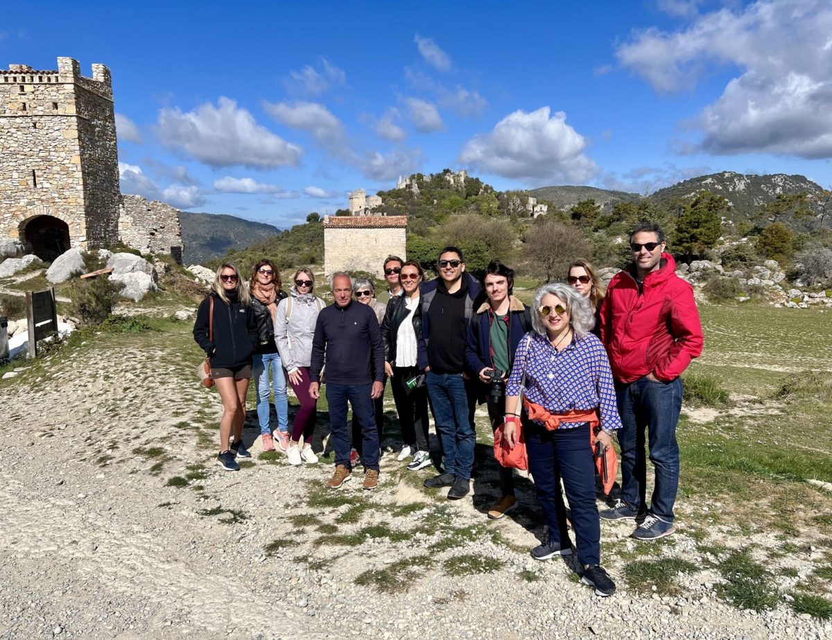 Eductour proposé par l'OTM NCA aux influenceurs locaux à Châteauneuf-Villevieille