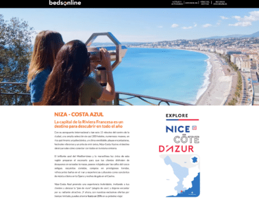 Article sur Nice avec vue panoramique sur la Baie des Anges, Nice