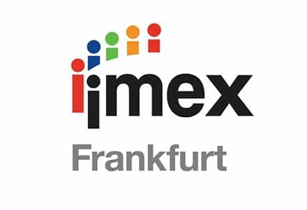 Logo Salon IMEX Franfurt sur fond blanc