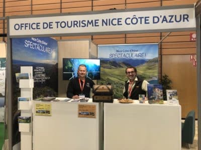Stand Nice Côte d'Azur au salon du randonneur Lyon 2024