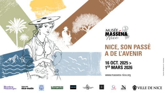 Affiche de l'exposition "Nice, son passé a de l'avenir" Villa Masséna - Octobre 2025 à mars 2026.