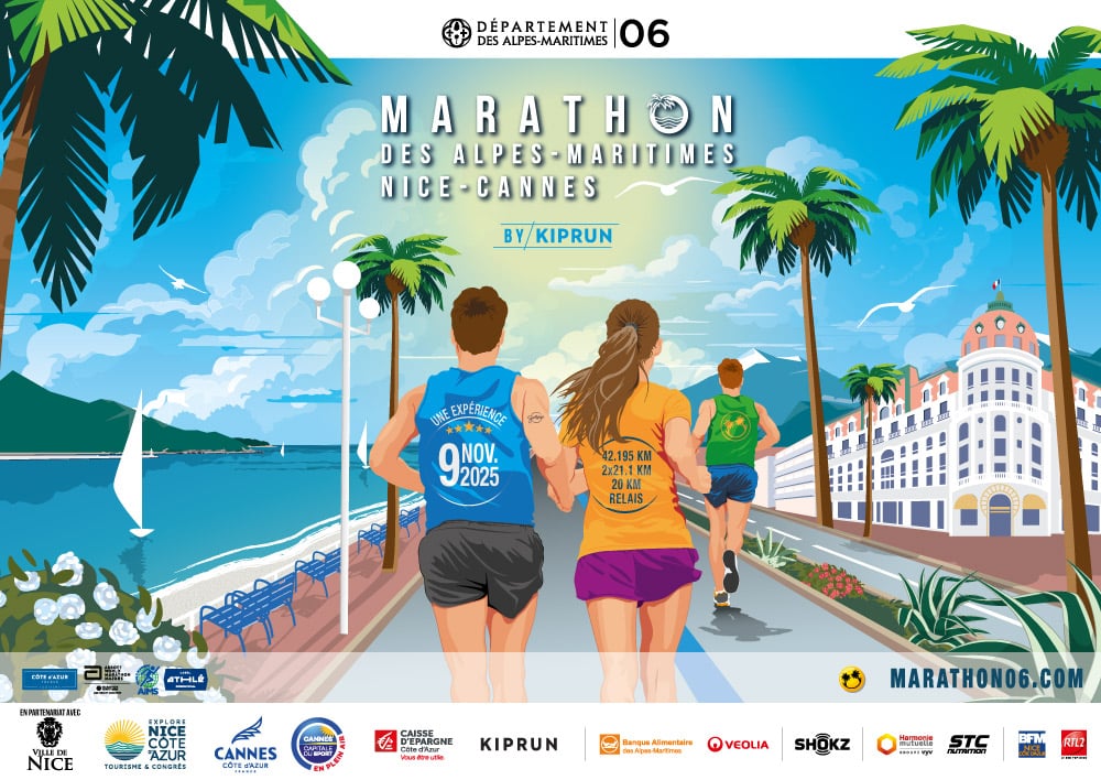 L'Office de Tourisme Nice Côte d'Azur, partenaire officiel du Marathon des Alpes-Maritimes Nice-Cannes 2025 | Nice Côte d'Azur