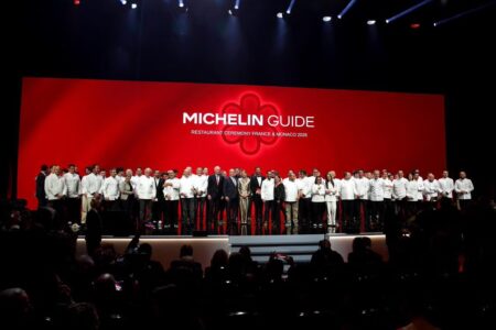 Chefs étoilés lors de la cérémonie du Guide Michelin 2026 à Monaco